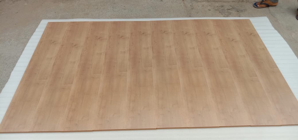 Light oak wood flooring, real project